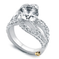 Hot Sales 925 Silver Breathtaking Engagement Ring with White CZ